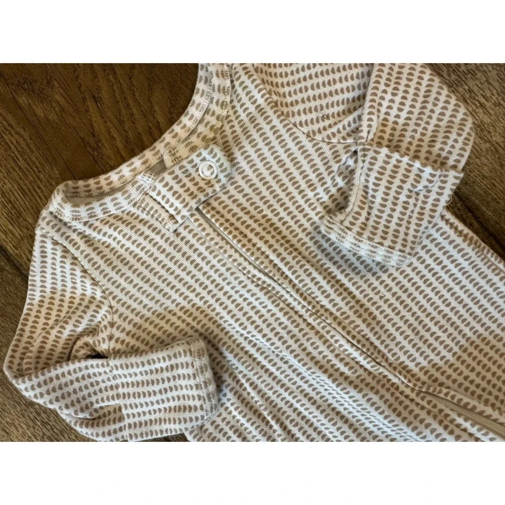 Carters Preemie‎ Baby Boy Girl Unisex Sleeper Outfit Tan Neutral Reborn Doll
